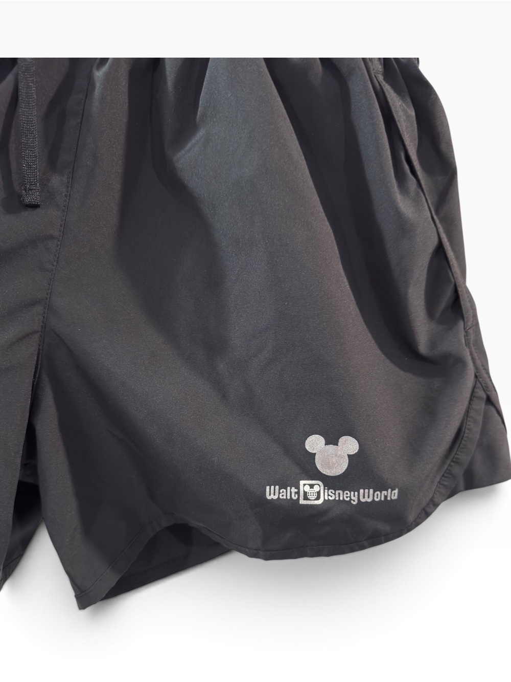 Disney Women's Black Athletic Shorts with Walt Disney World Logo - Picture 2 of 7